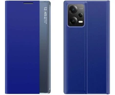 Hurtel Dėklas dangtelis su atvartu ir stovu Xiaomi Redmi Note 12 Pro+ New Sleep Case mėlyna