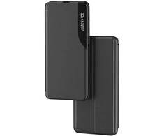 Hurtel Dėklas dangtelis su atvartu ir stovu Xiaomi Redmi Note 12 Pro+ Eco Leather juoda