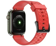 Hurtel Dirželis bransoleta do zegarka Apple Watch 42 / 44 / 45 mm - raudona