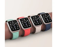 Dėklas Hurtel Dirželis magnetinė apyrankė Apple Watch 45 mm - raudona