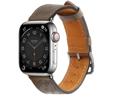 Hurtel Dirželis skórzany opaska bransoleta do Apple Watch 38 / 40 / 41 mm - ciemnobrązowy