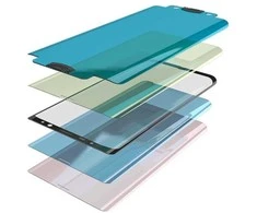 Hurtel 3D Edge Nano Flexi Glass stiklas Galaxy S21+ 5G – juodas