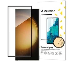 Hurtel LCD apsauginis stikliukas "Wozinsky 5D Full Glue" Samsung S928 S24 Ultra pritaikytas dėklui juodas