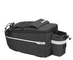Hurtel WYA26Y0S Thermal Bike Pannier Bag with Shoulder Strap – juodos spalvos