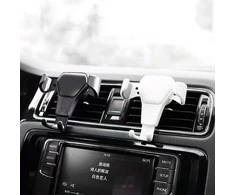 Hurtel Automobilinis laikiklis H01 gravitacinis ventiliacijos grotelėms, juodas