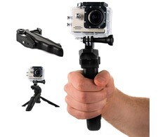 Hurtel Tvirtinimas su mini trikoju GoPro SJCAM veiksmo kameroms juodas