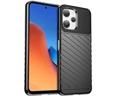 Dėklas Hurtel Armored lankstus dėklo dangtelis Xiaomi Redmi 12 Thunder Case juoda