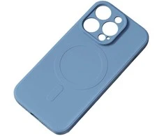 Hurtel MagSafe silikoninis dėklas iPhone 15 Pro Max – tamsiai mėlynas
