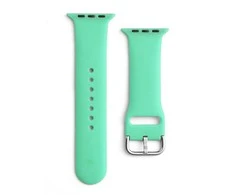 Hurtel Didmeninė prekyba silikonine laikrodžio apyranke Apple Watch 2-9/SE 38/40/41mm silikoniniu dirželiu APS mint