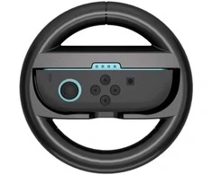 „Hurtel“ lenktyninis vairas „Nintendo Switch 2 Joy-Con“ valdikliui (2 vnt. pakuotė) - Juodas