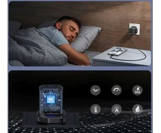 Joyroom JR-TCG17 45W 2 x USB-C laidinis įkroviklis (UK plug) – juodos spalvos