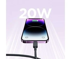 Joyroom Multi-Color Series A14 USB-C/ Lightning kabelis 20W 1,2 m – juodas