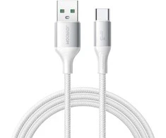 Joyroom S-A28 Flash Series 3A USB-A – USB-C Cable 2m – baltos spalvos