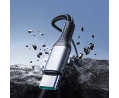 Joyroom S-A28 Flash Series 3A USB-A – USB-C cable 2m – juodos spalvos