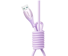 Joyroom S-A59 Vibrant serijos 3A USB-A - USB-C kabelis 1.2m - Violetinė