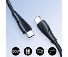 Kabelis Joyroom S-A11 Surpass 60W USB-C – USB-C 0,25m – juodos spalvos
