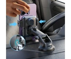 Joyroom JR-ZS219 automobilinių laikiklių rinkinys su Qi indukciniu įkrovikliu (juodas)