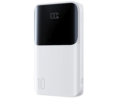 Joyroom JR-QP191 „Star“ serijos mini 10000mAh 22,5W išorinė baterija su skaitmeniniu ekranu – balta