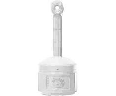 Justrite Lauko miesto peleninė ant stabilaus pagrindo, talpa 15 l, skersmuo 42 cm, aukštis 98 cm, pilka