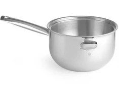 Plieninis puodas su vandens apvalkalu 1 l 300 x 165 x 95 mm - Hendi 833032