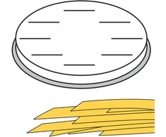 FETTUCCINE makaronų gaminimo antgalis, plokščios juostelės, 16 skylių 8x1 mm MPF2.5/4 - Hendi 229354