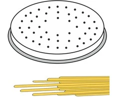 Koštuvo antgalis SPAGHETTI makaronams gaminti, 22 skylių sk. 2 mm MPF2.5/4 – Hendi 229484