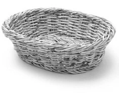 Ovalus polipropileno duonos krepšelis, pilkas 250x190x65 mm - Hendi 426616