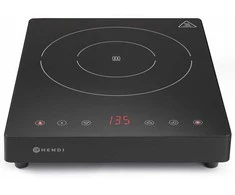 Nešiojama indukcinė kaitlentė su jutikliniu skydeliu, 1 Juodas Line šildymo zona, sk. 22 cm 2000 W – Hendi 239391