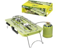 meva MOVE stovyklavietė 2 degikliai dujinėms kasetėms + reguliuojamas degiklis 4,6kW