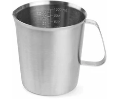 Virtuvinis matavimo puodelis su nerūdijančio plieno svarstyklėmis, 0,5 l - Hendi 516102