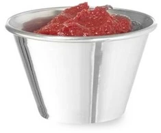 Ramekin dubuo, indas padažams ir dips, nerūdijančio plieno, skersmuo. 73 mm 12 vnt 115 ml - Hendi 400036