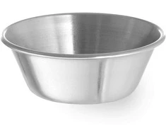 Ramekin dubuo, indas padažams ir dips, nerūdijančio plieno, skersmuo. 62 mm 12 vnt 45 ml - Hendi 400012