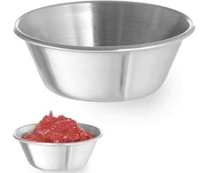 Ramekin dubuo, indas padažams ir dips, nerūdijančio plieno, skersmuo. 62 mm 12 vnt 45 ml - Hendi 400012