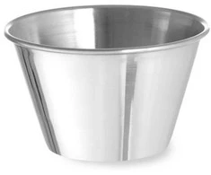 Ramekin dubuo, indas padažams ir dips, nerūdijančio plieno, skersmuo. 85 mm 12 vnt 175 ml - Hendi 400043