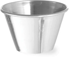 Ramekin dubuo, indas padažams ir dips, nerūdijančio plieno, skersmuo. 73 mm 12 vnt 115 ml - Hendi 400036