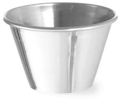 Ramekin dubuo, indas padažams ir dips, nerūdijančio plieno, skersmuo. 62 mm 12 vnt 70 ml - Hendi 400029