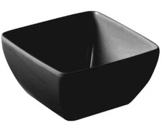 Melamino kvadratinis maisto dubuo juodas 190 x 190 x 90 mm - Hendi 566206
