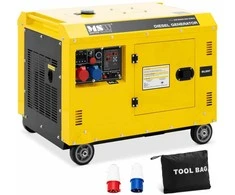 MSW Dyzelinių generatorių komplektas ant ratų 240/400 V 8500 W 10 kVA 30 l