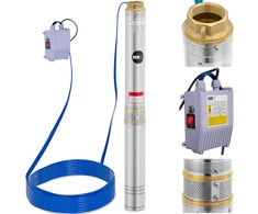 Hillvert Pompa głębinowa do studni głębinowej STAL 1100 W 10800 l/h do 54 m