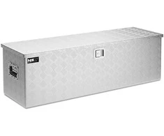 MSW Rakinama aliuminio transportavimo įrankių dėžė 150 l 124 x 38,5 x 38,5 cm