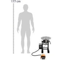 MSW Suvirinimo padėties nustatymo rotatorius su pedalu 0-135 laipsnių iki 350 kg