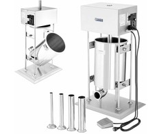Virtuvinis kombainas Elektrinis dešrų užpildas su varikliu Royal Catering + 4 piltuvėliai 10L