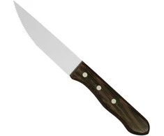 Dantytas kepsnių peilis, nerūdijantis plienas, WENGE medinė rankena, ilgis 125 mm - Hendi 841143