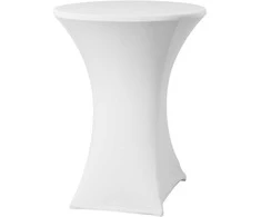 Apvali staltiesė, nelyginama, 80 cm skersmens, džersio audinys, balta - Hendi 813157