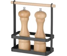 Organizatoriaus stalo krepšelis prieskoniams su medine rankena 23x10x24 cm - Hendi 427040