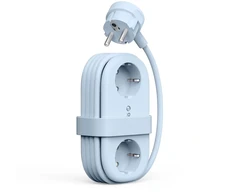 Orico AP3 65W GaN 6in1 maitinimo blokas 2x AC + 2x USB-A + 2x USB-C - Mėlyna