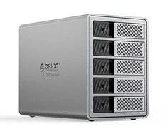 Orico 9858T3 5 Big DAS Solution ProThunder Disk Array with Thunderbolt 3 for 5 x 2.5"/3.5" SATA HDD/SSD - Gray