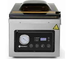 Kamerinė vakuuminio pakavimo mašina su alyvos siurbliu 260mm 1000W PROFI LINE 260 Hendi 201428