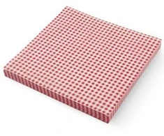 Pergamentinis popierius gruzdintų bulvyčių užkandžiams, GRID spauda, 500 vnt 306x305 mm - Hendi 678176