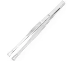 Virtuvinis pincetas su kvadratiniais antgaliais ir skylutėmis 145 mm - Hendi 680162